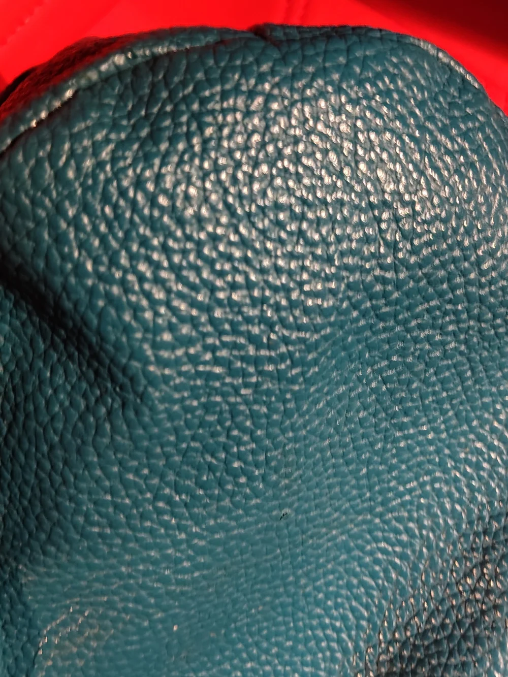 Textured Teal Leather Aldo Handbag or Leather Panel